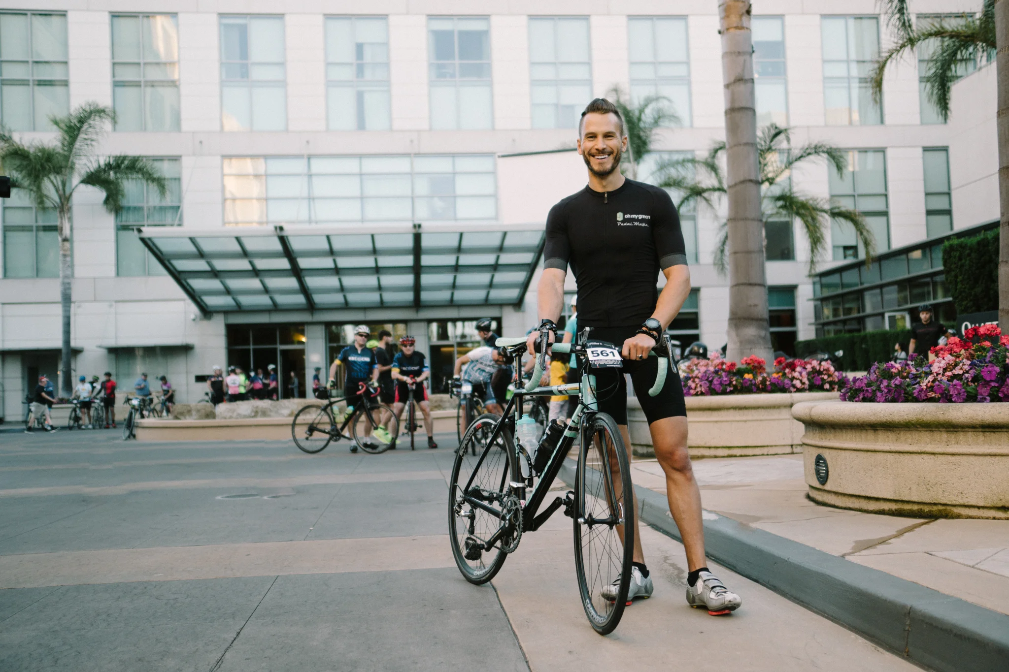 Where it all started… The entrance to the Four Seasons Palo Alto & the start of the RBC Gran Fondo Silicon Valley 75-mile ride.