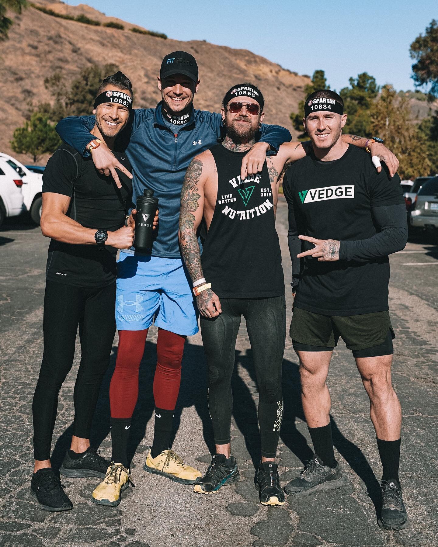 What happens when Vegan Athletes get together?

They go do a @Spartan Obstacle Course Race together!

And before the race, they dry-scoop @vedgenutrition Pre-Workout &amp; Nitro Pump because that is what Fit Vegan Savages do!

Such an epic time with 