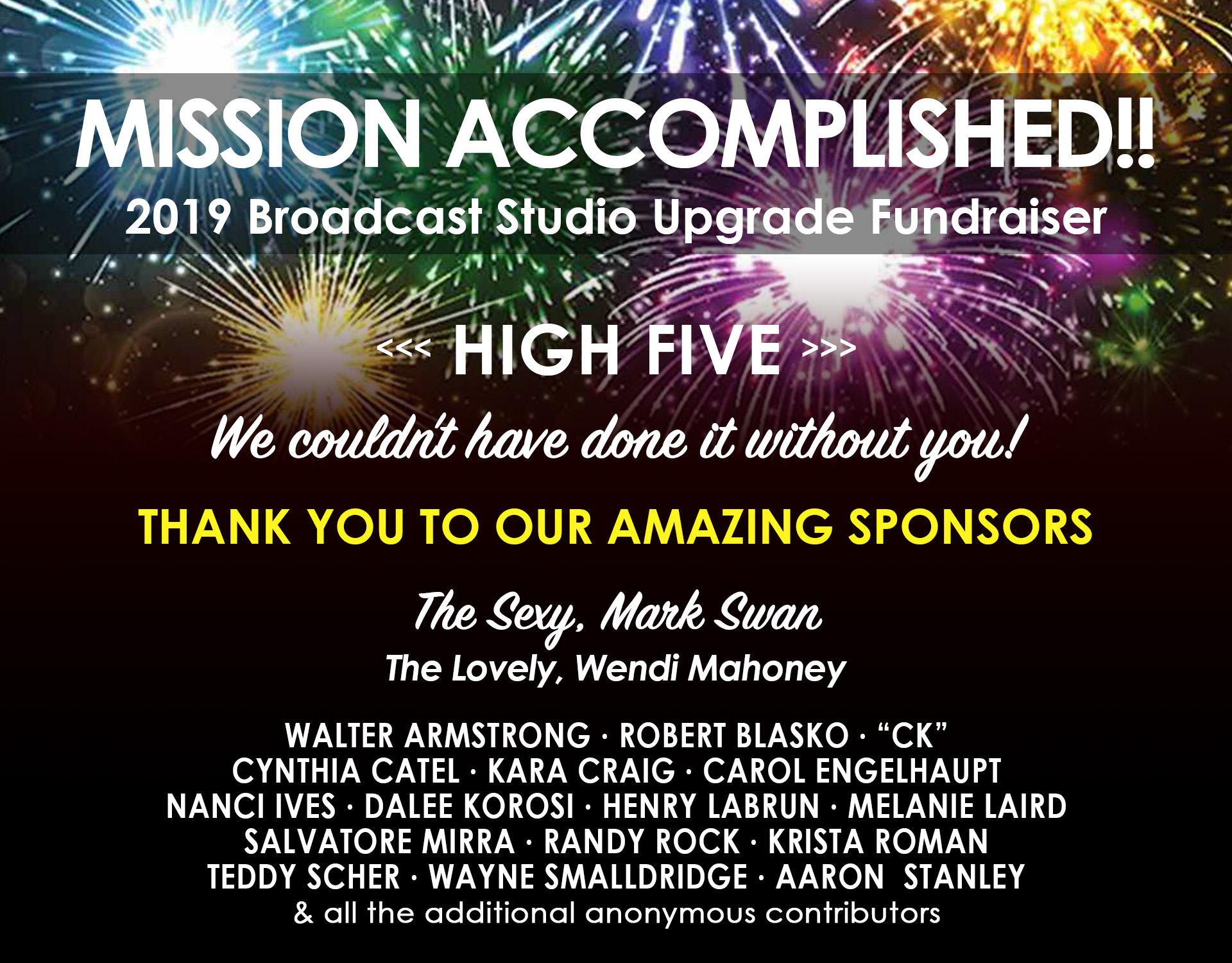 Tonight is The New Computer's Maiden Voyage: Thank You!