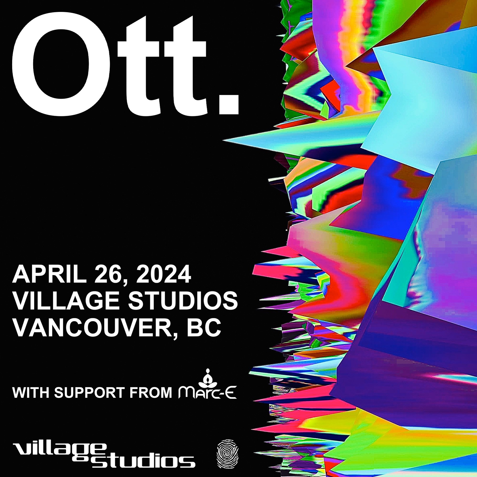 Really excited for this show! 
Friday at Village studios, please come out! 
Ott has been a huge influence on my music over the years, it&rsquo;s a huge honour to be opening the night 🙏
@ottsonic .
.
.
.
.
#ott #psychill #psydub #psybient #vancouverm