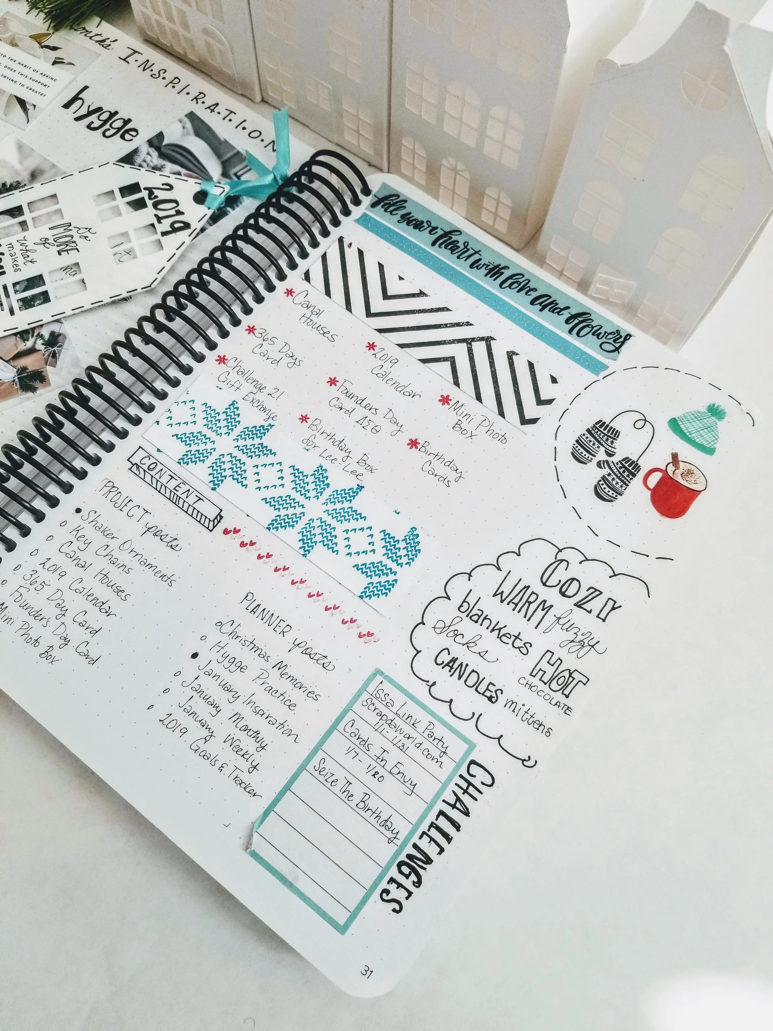 I also use this page to plan for my crafts, content, and challenges.