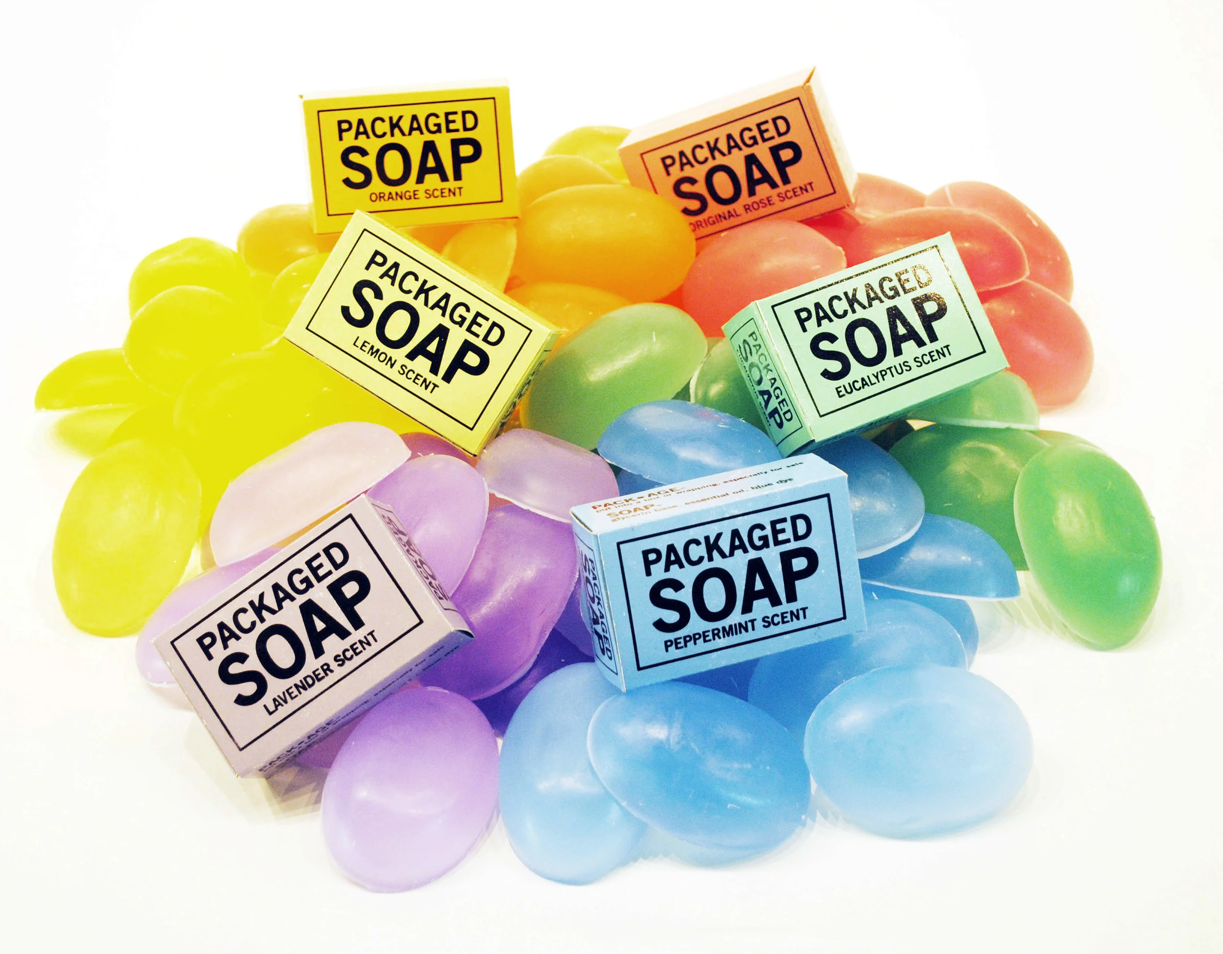 Packaged SOAP , 2015 Letterpress printed boxes & handmade SOAP 8.5 x 6 inches