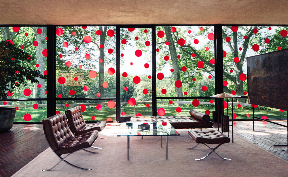 Yayoi Kusama // The Glass House Dots Obsession Influencer Event.