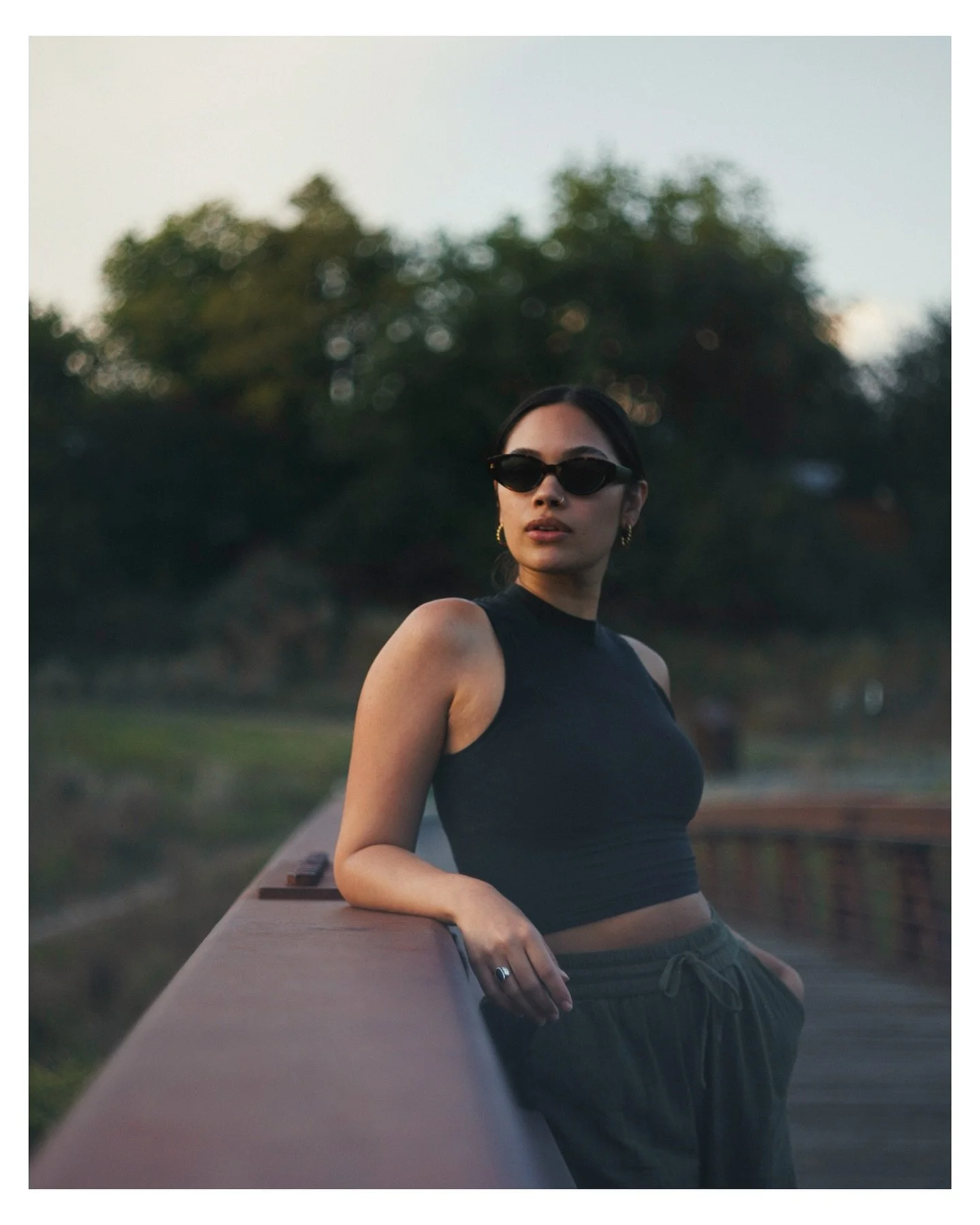 Quick location scout turned photo shoot with the one and only @edenhotzfield_. Can&rsquo;t beat vintage lenses and September evenings in whitefish.