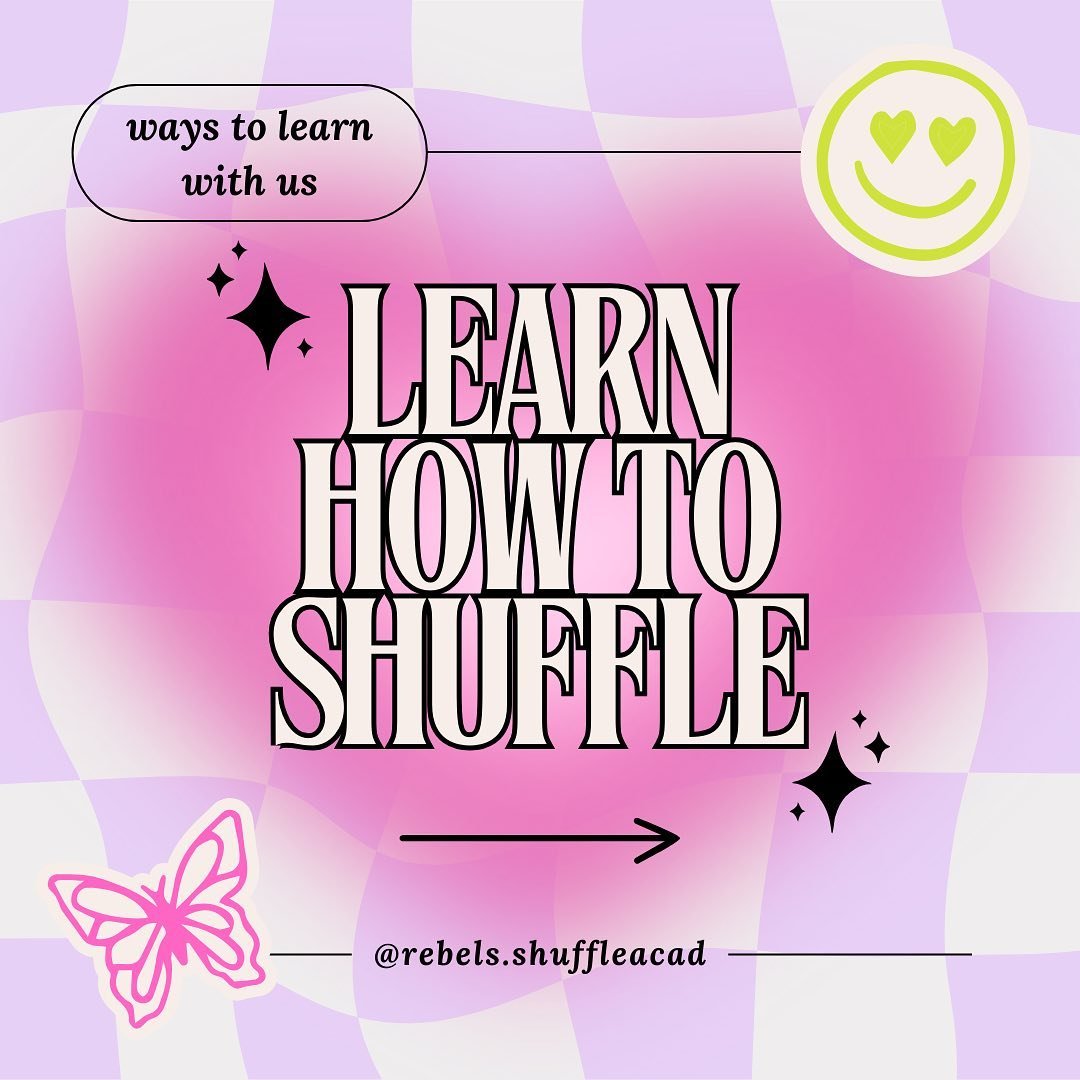 Interested in how to learn with us ? 🦋

Here at the academy we offer a variety of teachable methods on how to shuffle 💫

From in person classes and meetups to virtual lessons and 1:1 coaching, we have something for everyone ⭐️

If you are intereste