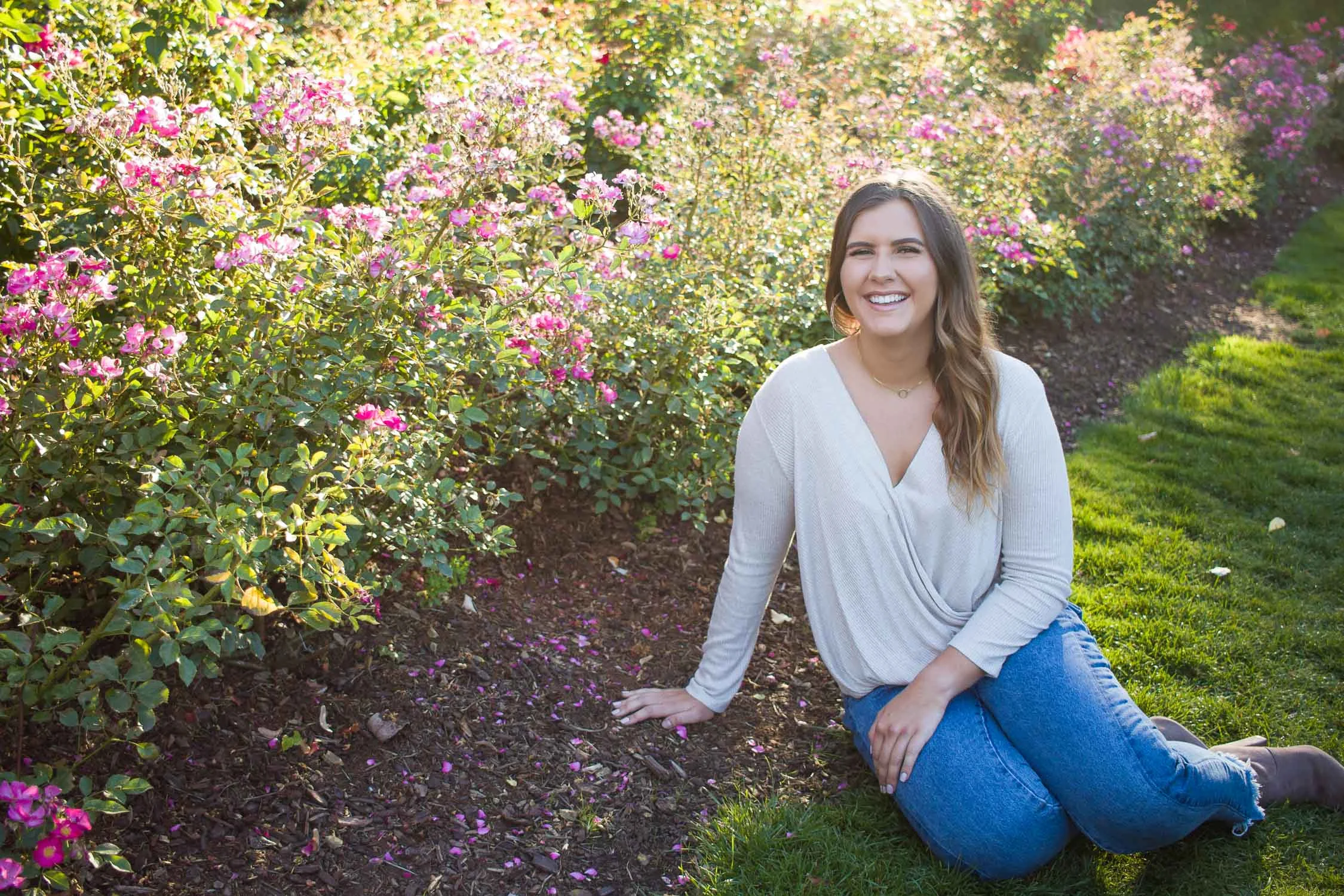 Senior pictures with Kristeen at Peninsula Park in Portland, Oregon