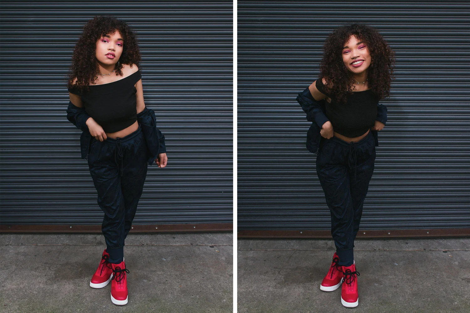 Portrait of Alexandra in industrial S.E. Portland, Oregon