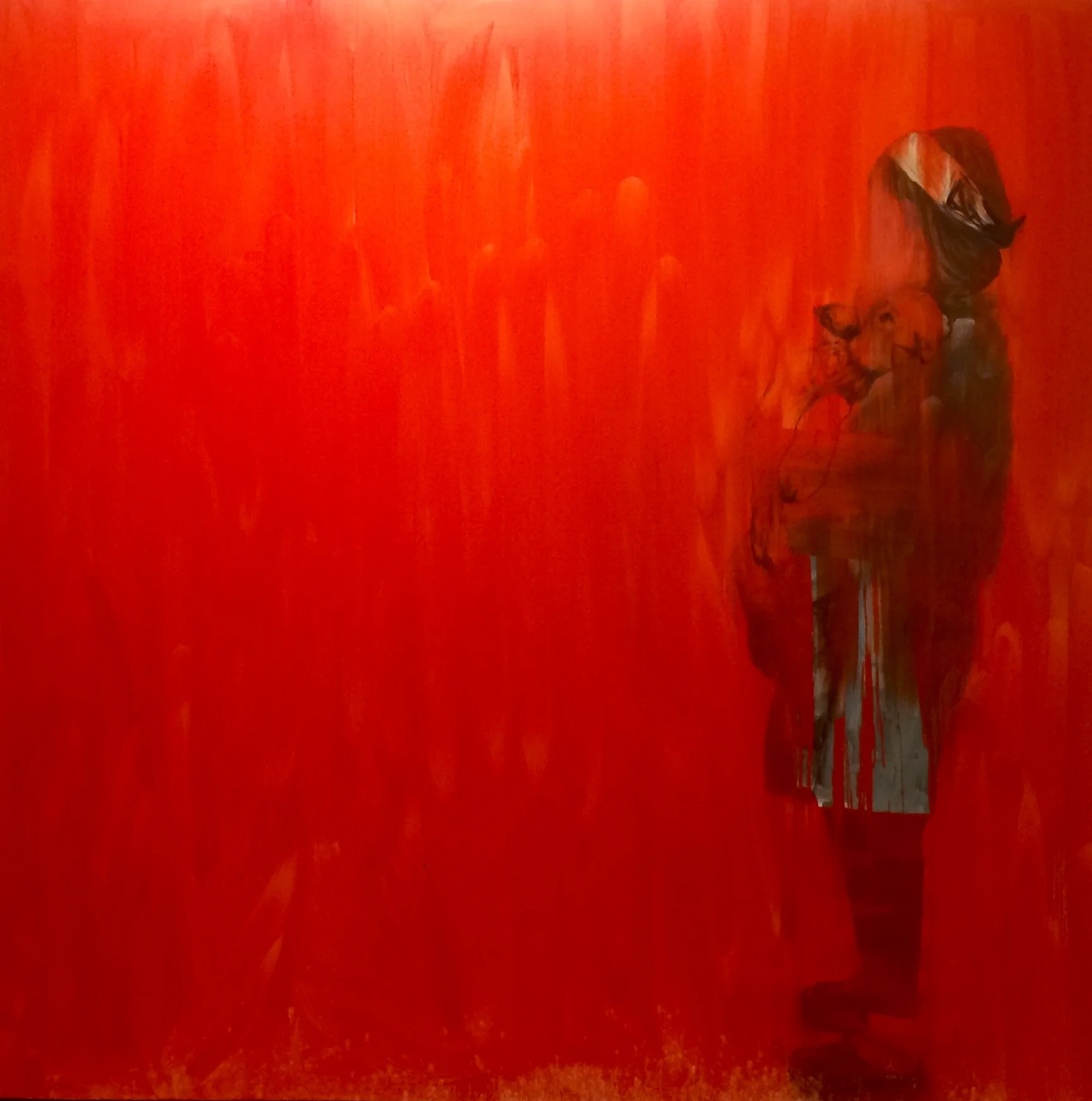 Sacrificeoil and charcoal on canvas72 x 72 inches2016