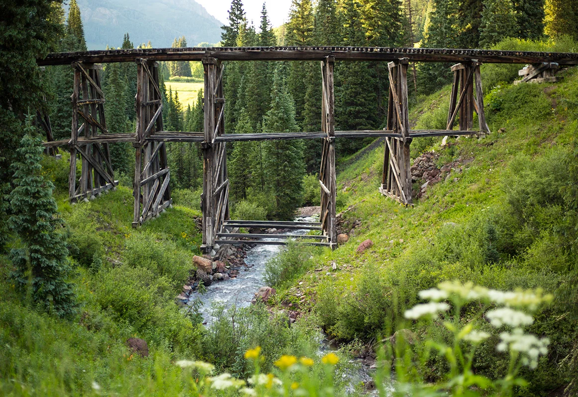 Rio Grande Southern Railroad Historic Bridge, CO