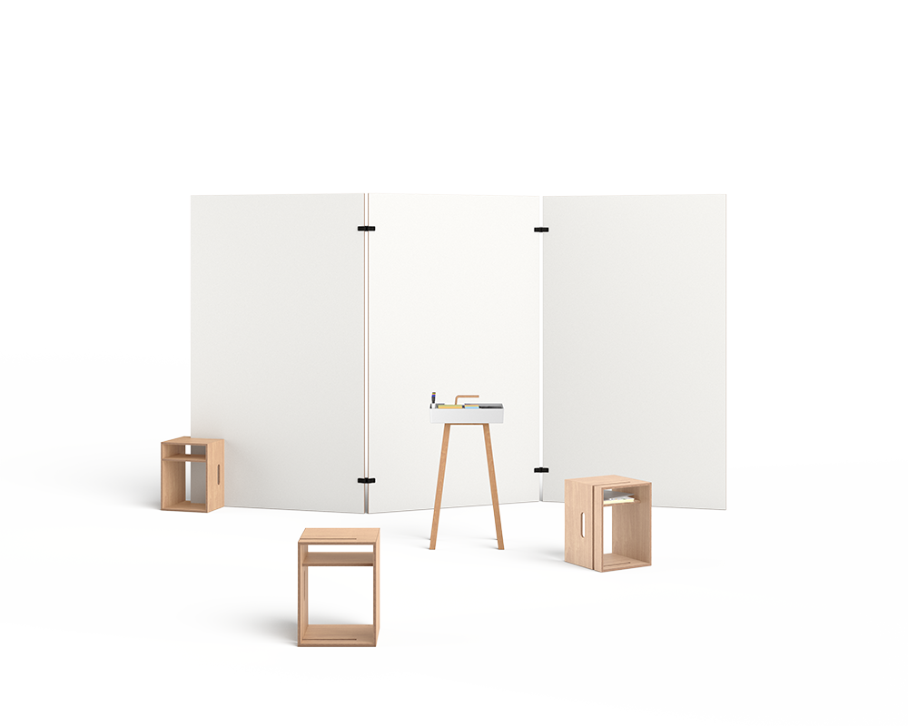 Design Thinking, Workshop und Moderations Zubehör immer in Reichweite