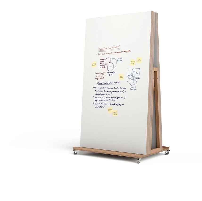 Bis zu 30 Whiteboards lagern und transportieren und immer griffbereit haben