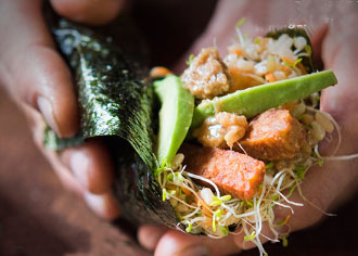 Tempeh Temaki Cones