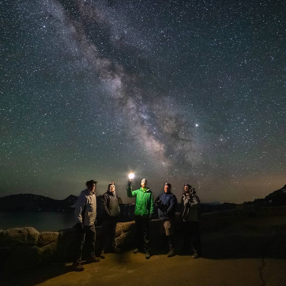 Repost from Matthew Newman.  We were absolutely STOKED to get to hang out with the one and only @matthewnewmanphotography !  We had such a great time enjoying the stars together!  Definitely give his page a visit if you haven't already!  Crater lake 