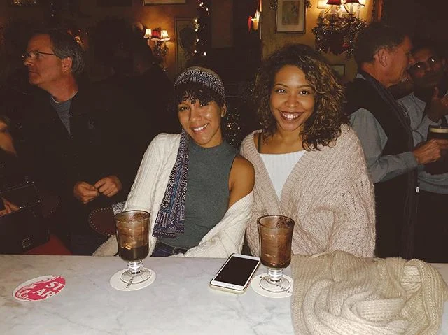 spotted: Mika &amp; Marly catching up over hot chocolate cocktails at Lillie&rsquo;s in Times Square 👯&zwj;♂️
