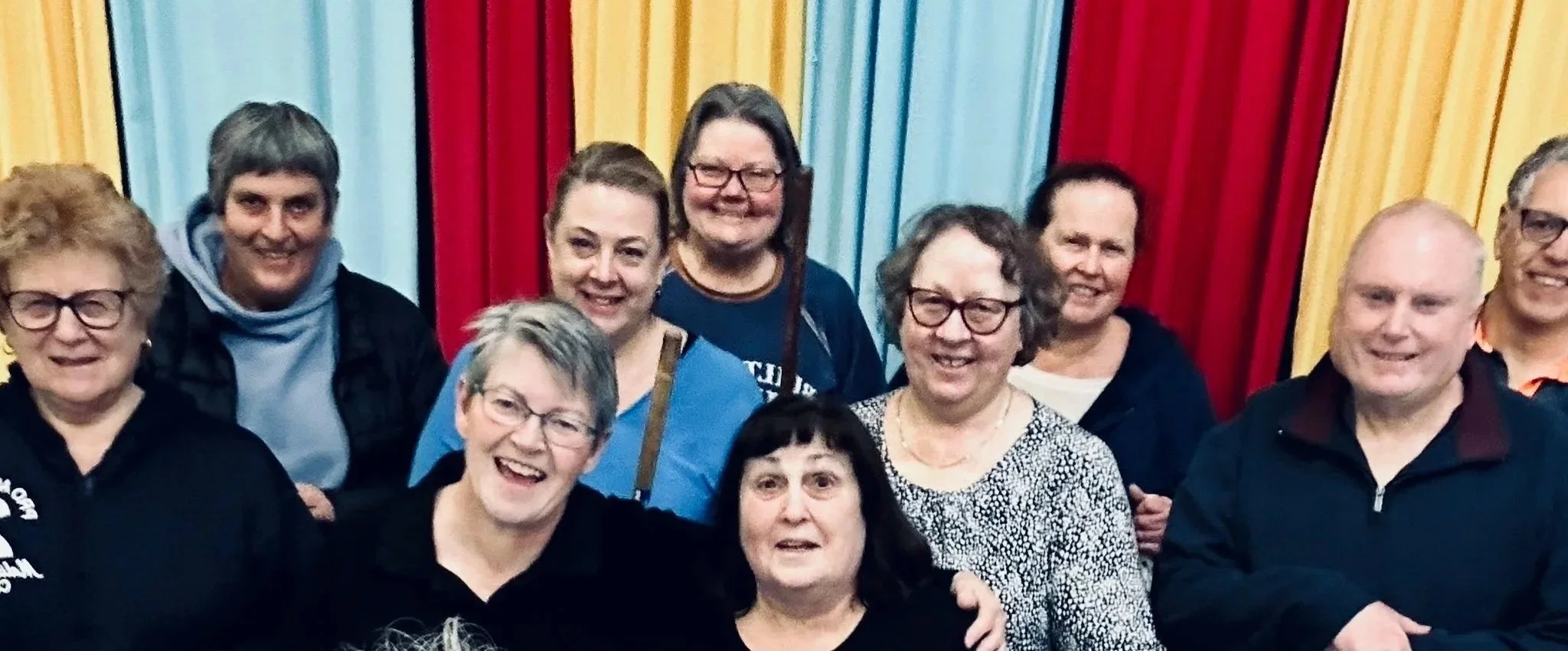 Instructor Helen and group of students