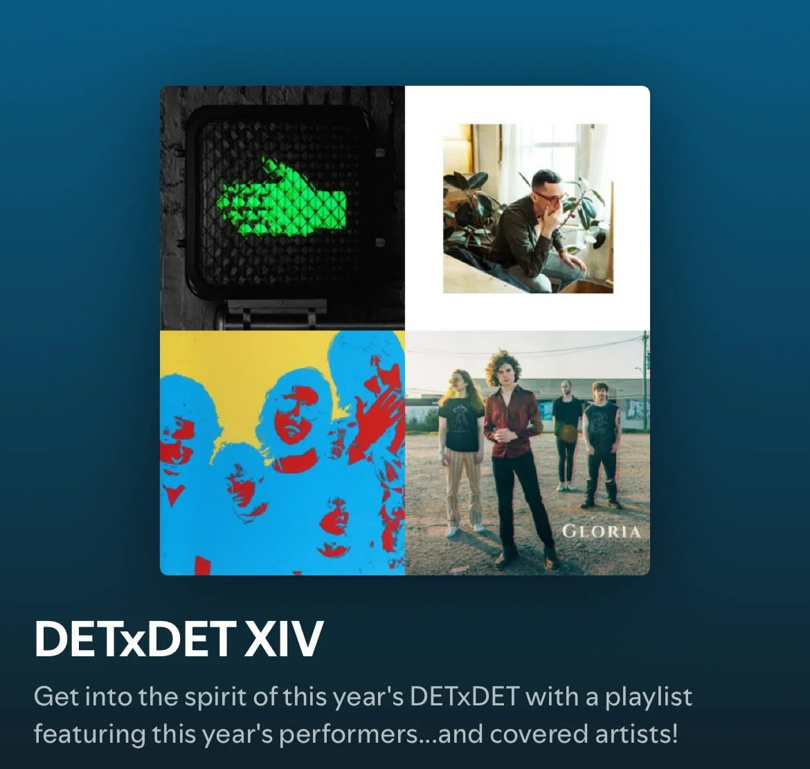 Officially THREE WEEKS AWAY from DETxDET! Gear up for our 4/18 showcase with this lil&rsquo; Spotify playlist >> link in bio 🎧