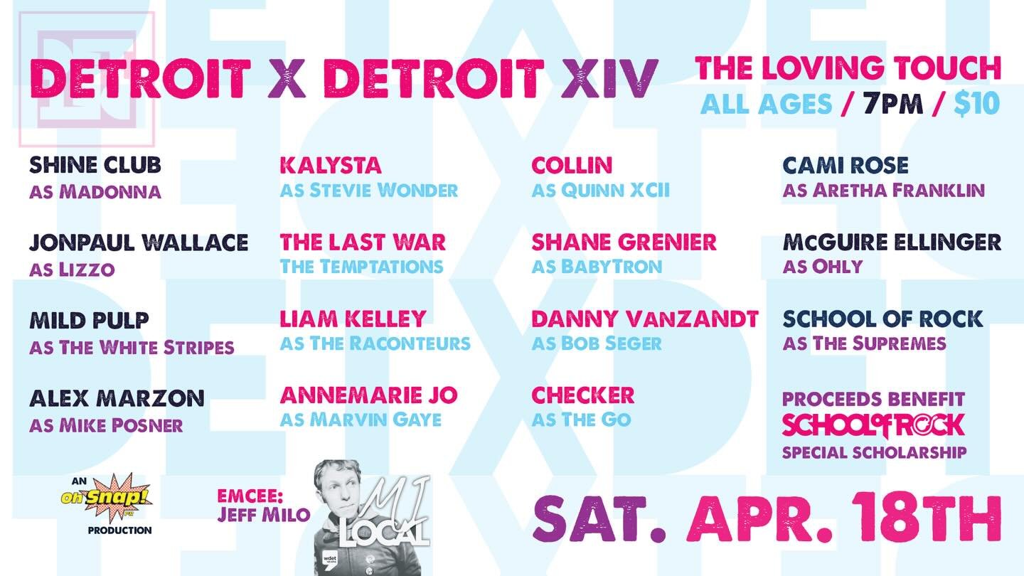 TWO WEEKS AWAY! Come celebrate Detroit music with us on 4/18 at @thelovingtouch 🎸