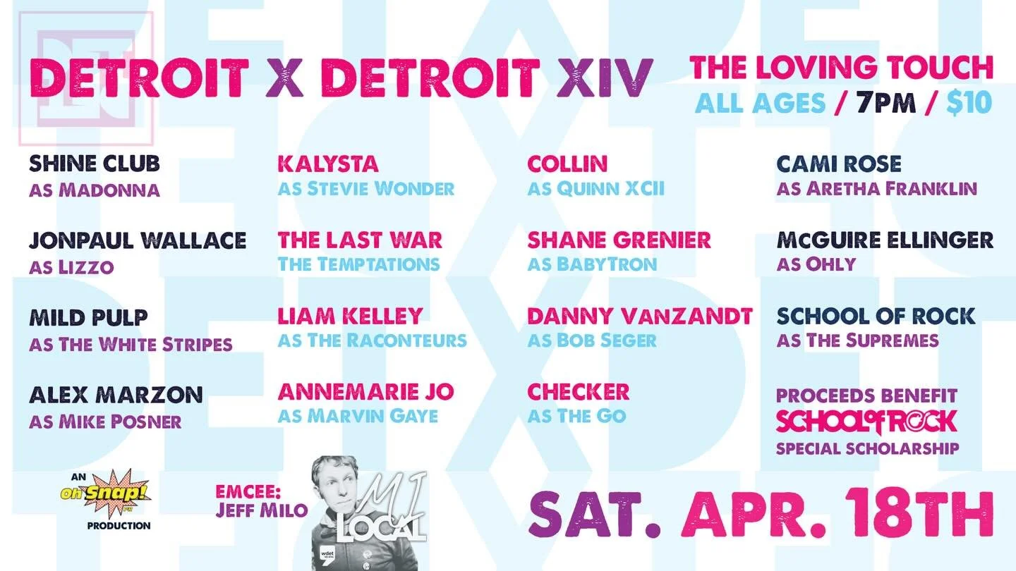 TODAY IS THE DAY! Join us tonight (4/18) at @thelovingtouch as we celebrate #Detroit music. 

Emceed by @jeff_milo (host of Mi Local, Tuesdays at 9pm on @wdetdetroit)

Doors at 7pm | All ages | $10

Proceeds benefit a special scholarship at School of