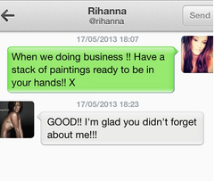 Whatttt?! How can I forget about RIHANNA? So yes i'm still loving life, that rih is still loving my art!