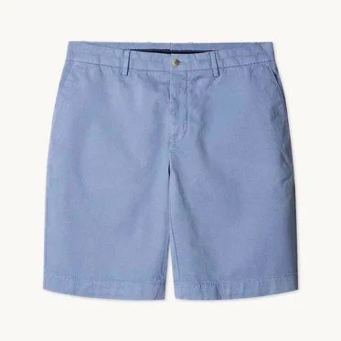 Flat View of Hackett Slim Fit Chino Short in Blue