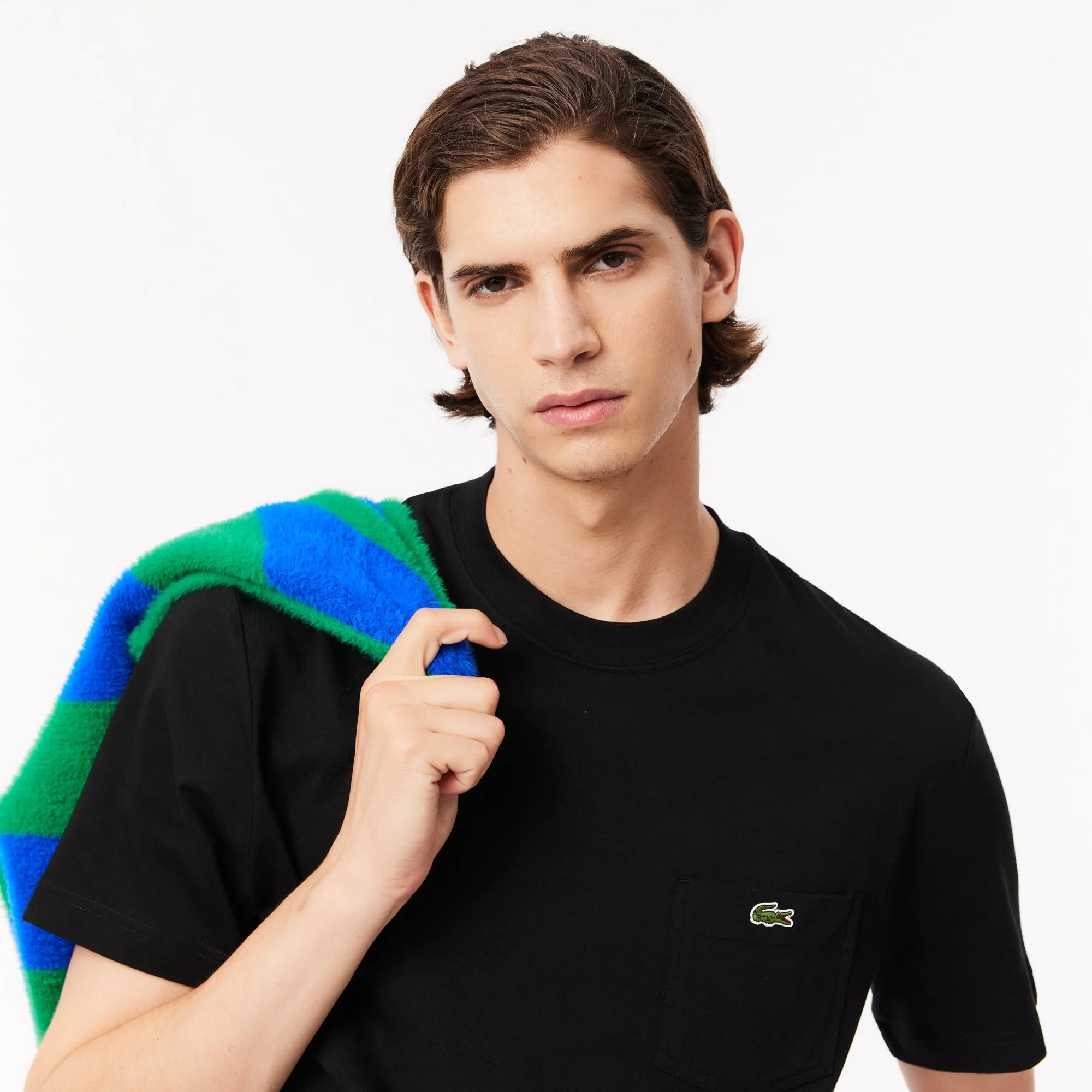 Lacoste Cotton Pocket T-Shirt - Black
