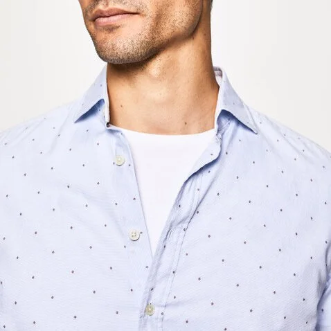 Hackett Micro Pattern Slim-Fit Shirt 