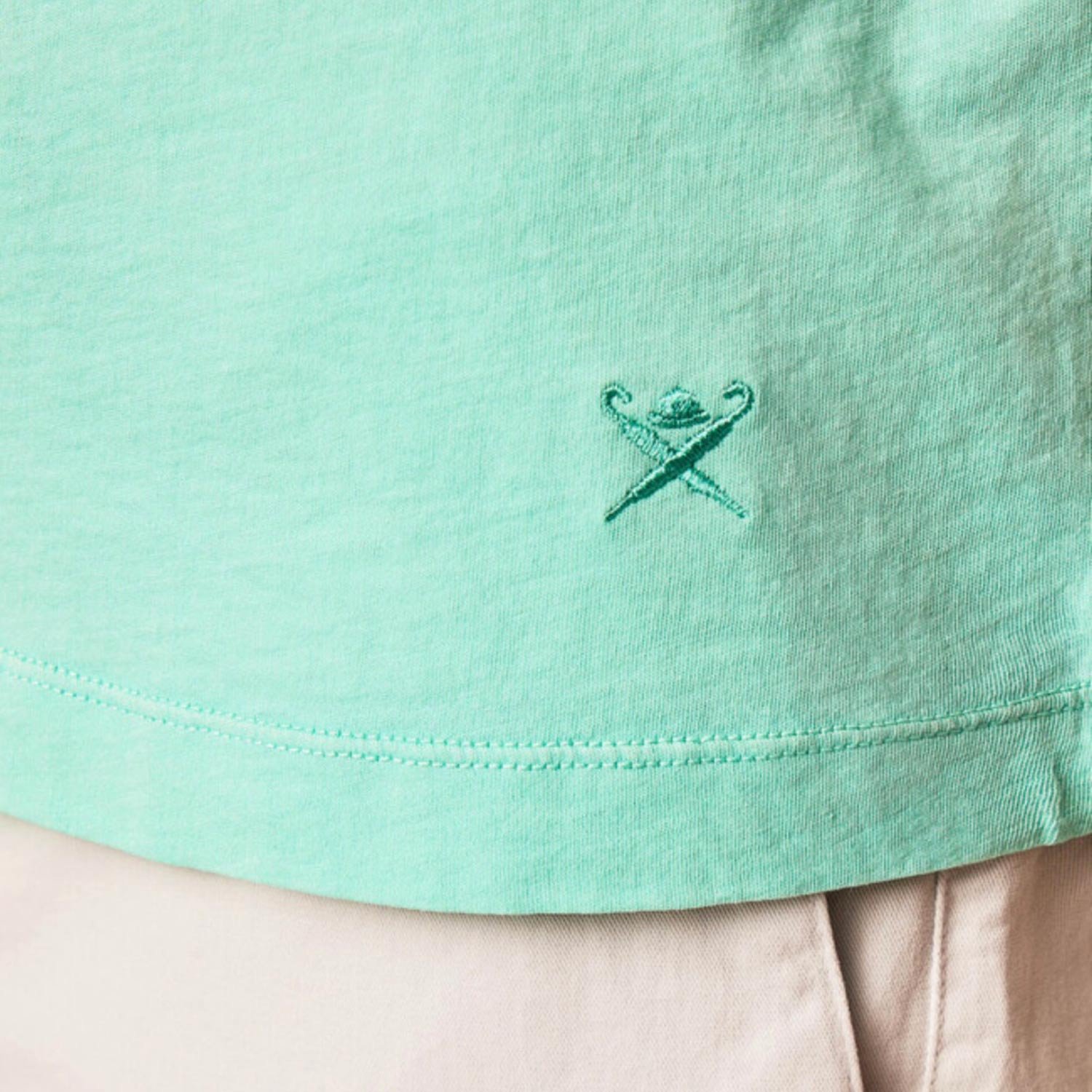 Close-up of Hackett T-Shirt in Aqua