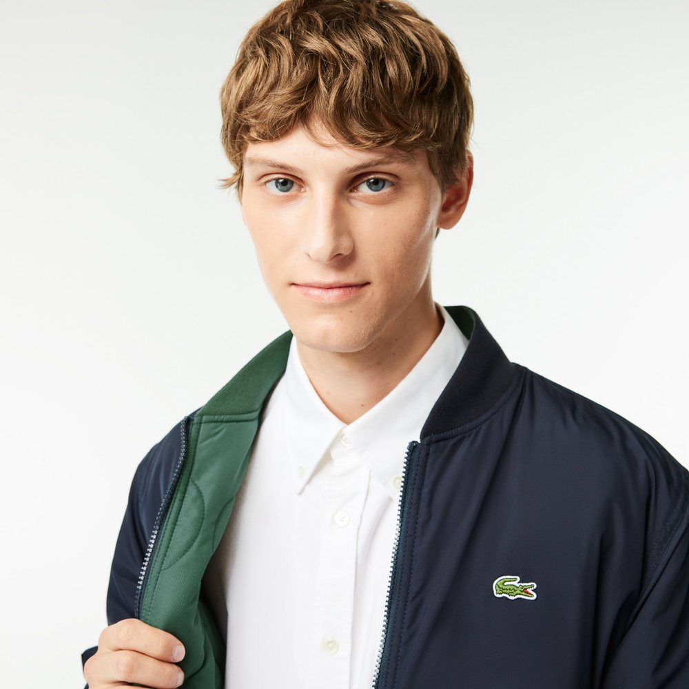 Lacoste, Monogram Jacket - Beige/Brown