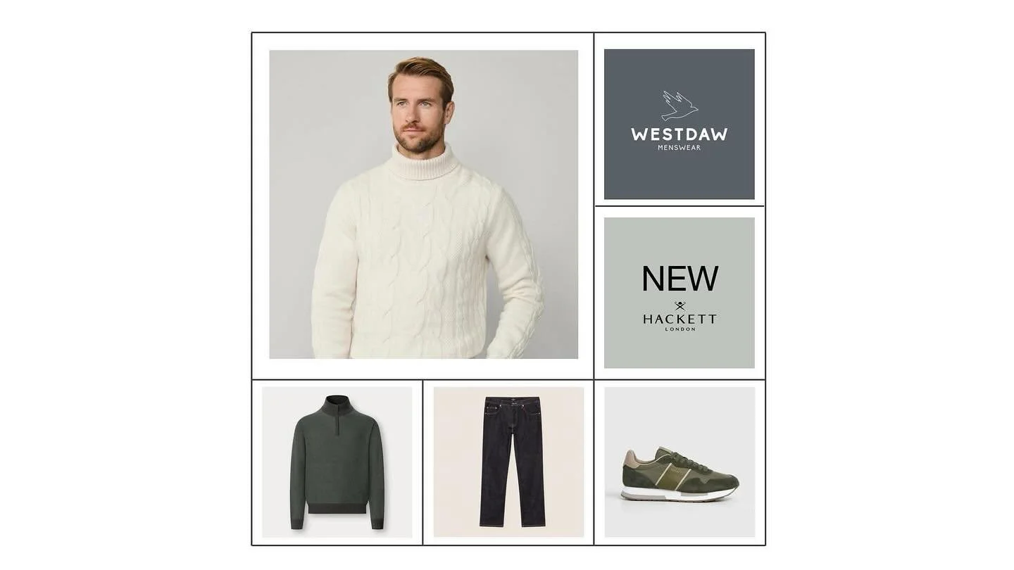 NEW - more Hackett

Just arrived! Our favourite British Heritage brand, Hackett, including the perfect jeans, investment blazers, fabulous shirts and luxury knitwear.
www.westdawmenswear.co.uk/hackett

Not all the brands are online yet (we are workin