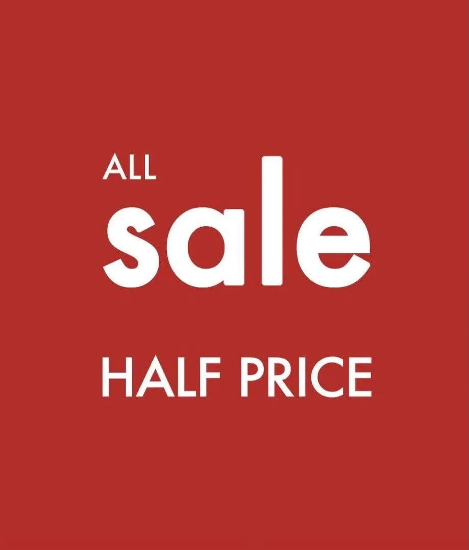 WINTER SALE

Everything HALF PRICE!

Yes everything left in the SALE is now HALF PRICE, including Coats, Blazers, Jumpers, Shirts, Polos, Jeans and Chinos and Footwear.

SALE will end soon and it&rsquo;s going really well so if there&rsquo;s anything