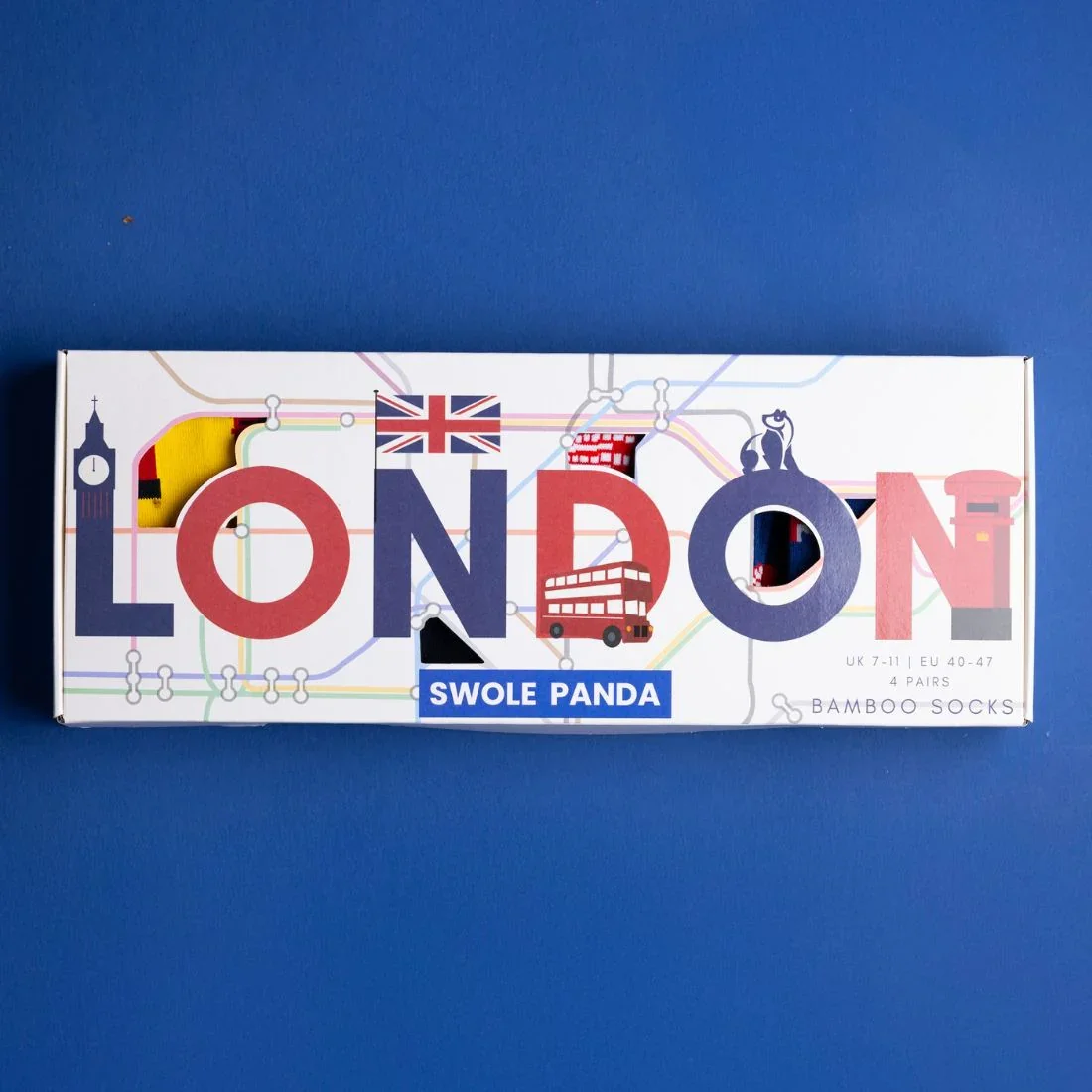 Boxed View of Swole Panda London Gift Box 4 Pack