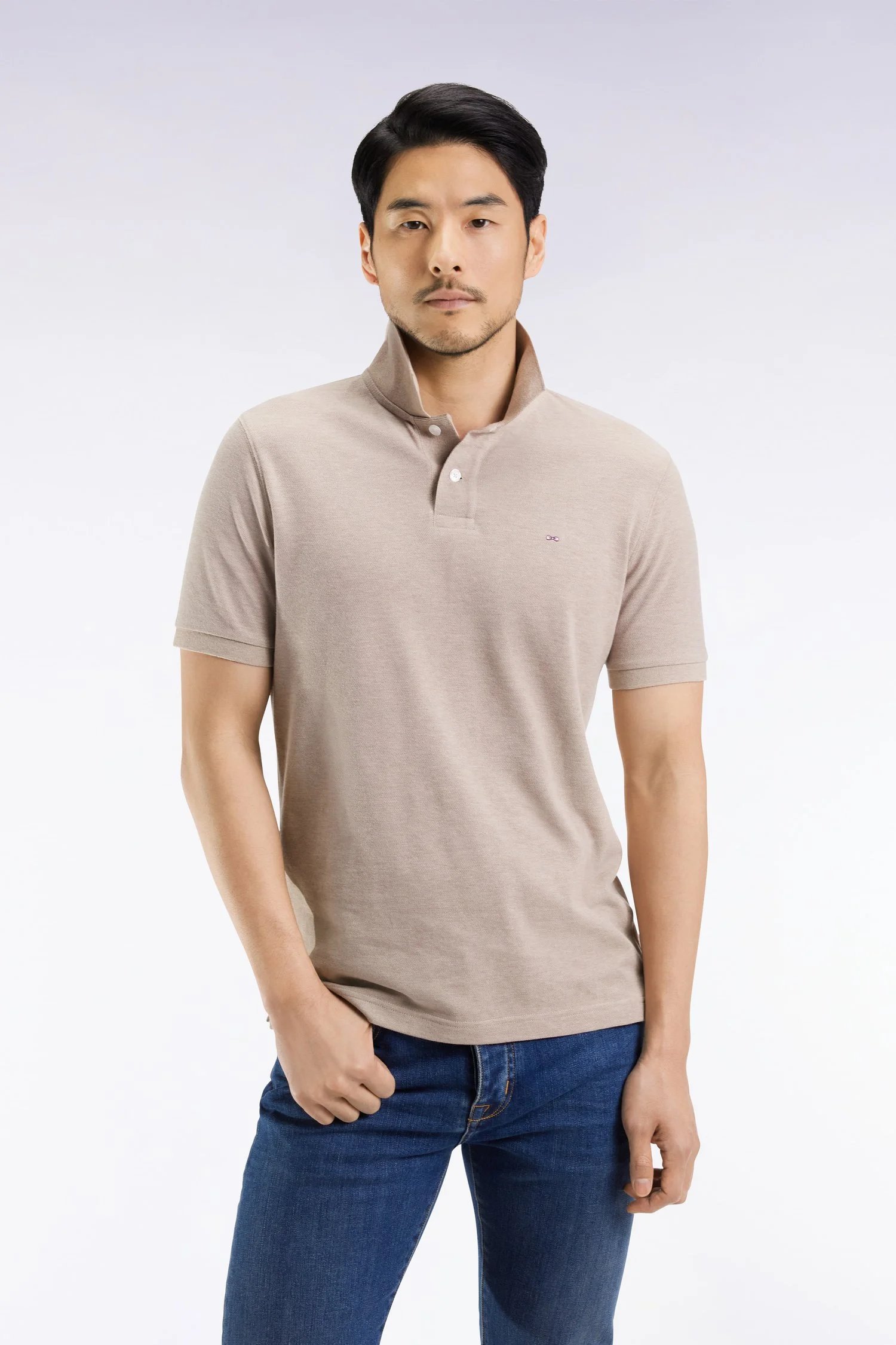 Eden Park Premium Cotton Polo in Brown