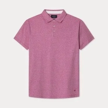 Hackett Cotton / Linen Polo - Strong Pink