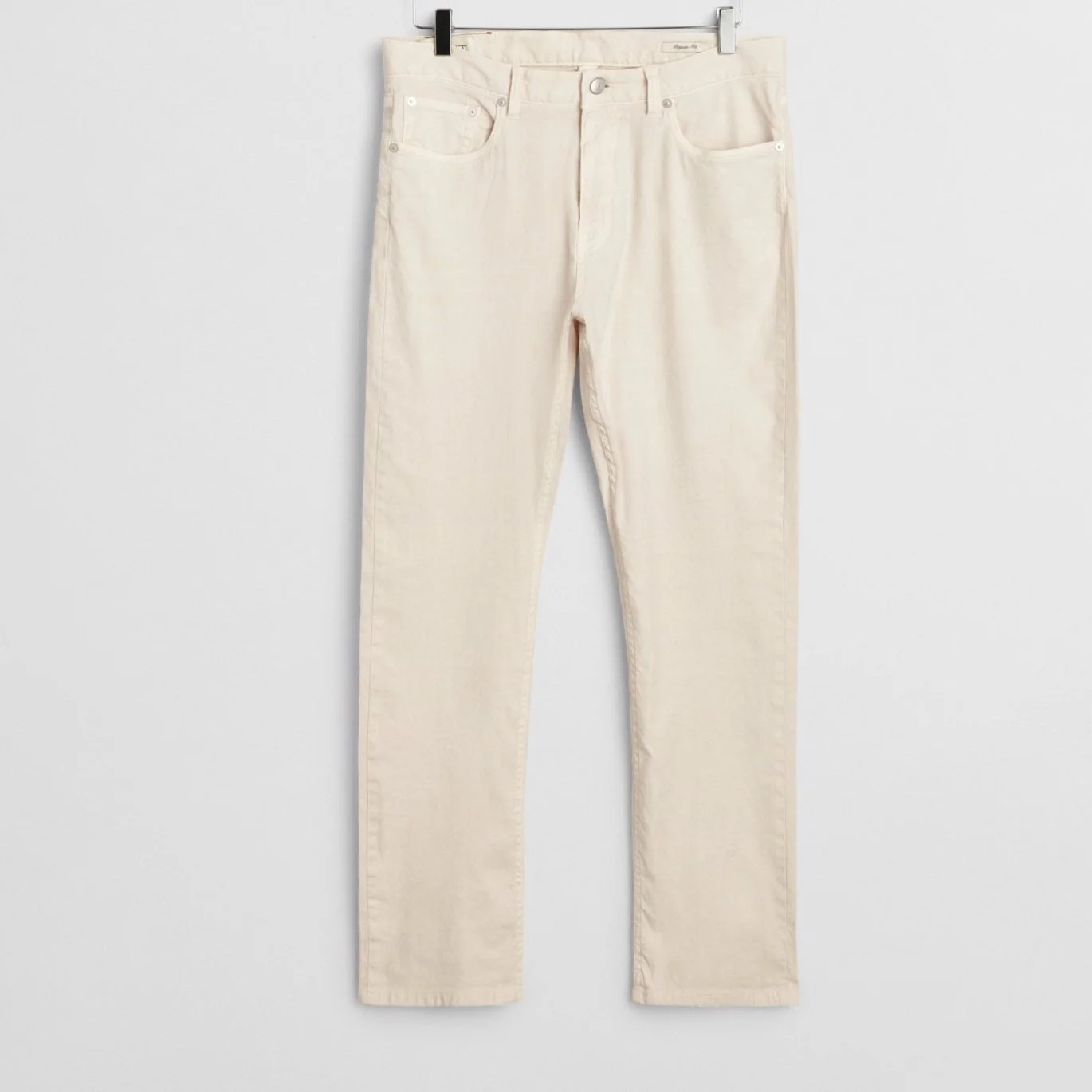 GANT Regular Fit Linen and Cotton Jean in Cream