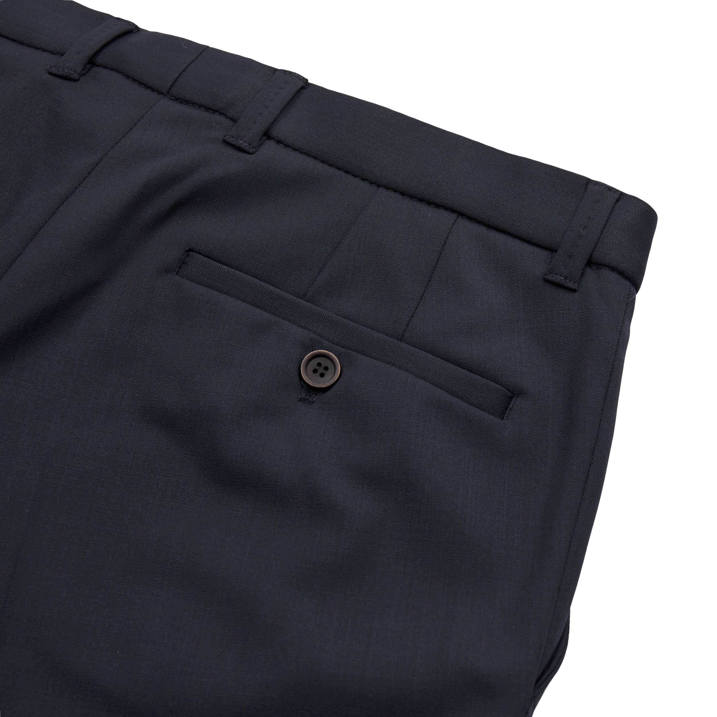Close View of Sunwill Slim Fit Suit Trouser in Dark Navy
