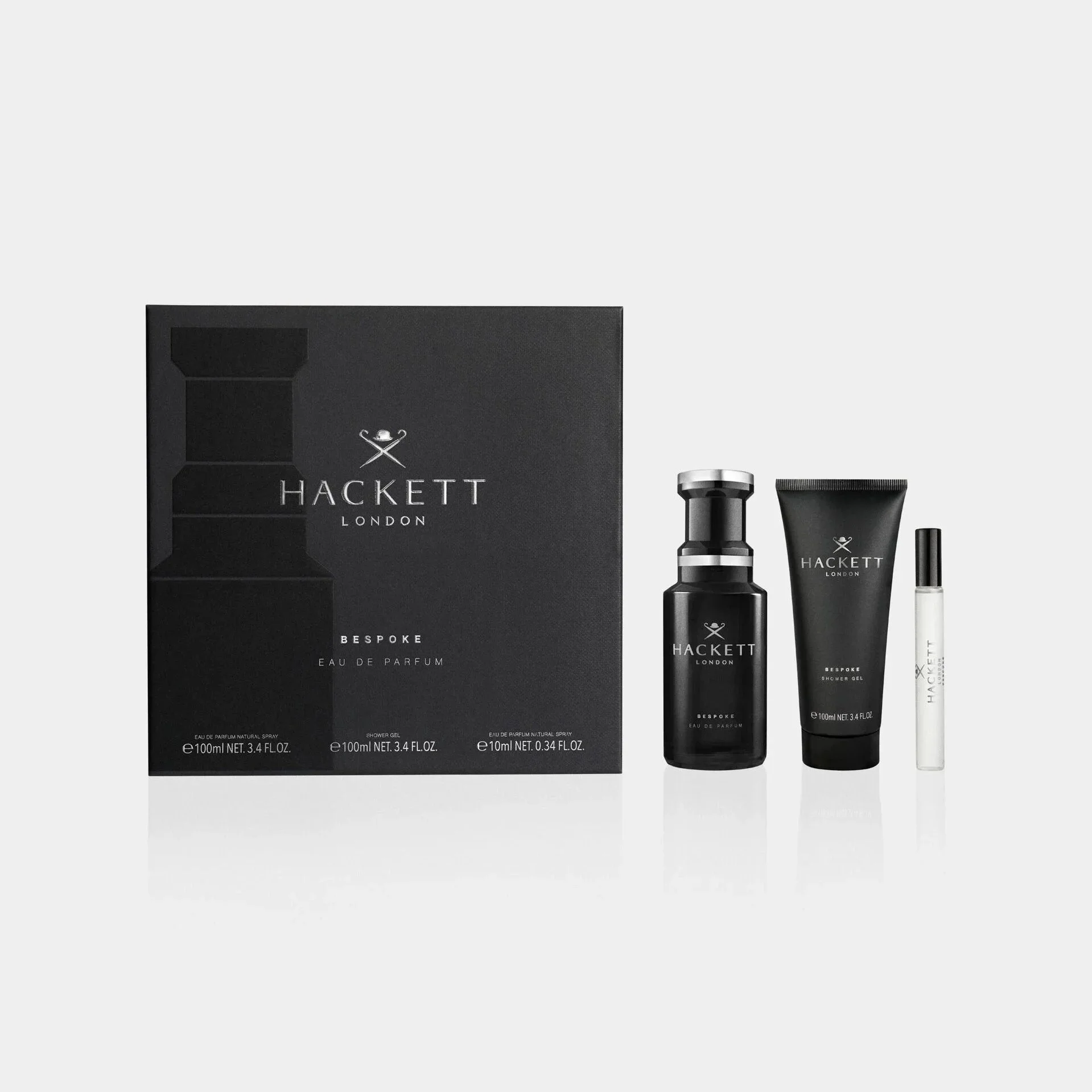 Box and Product View of Hackett Bespoke Fragrance Gift Set
