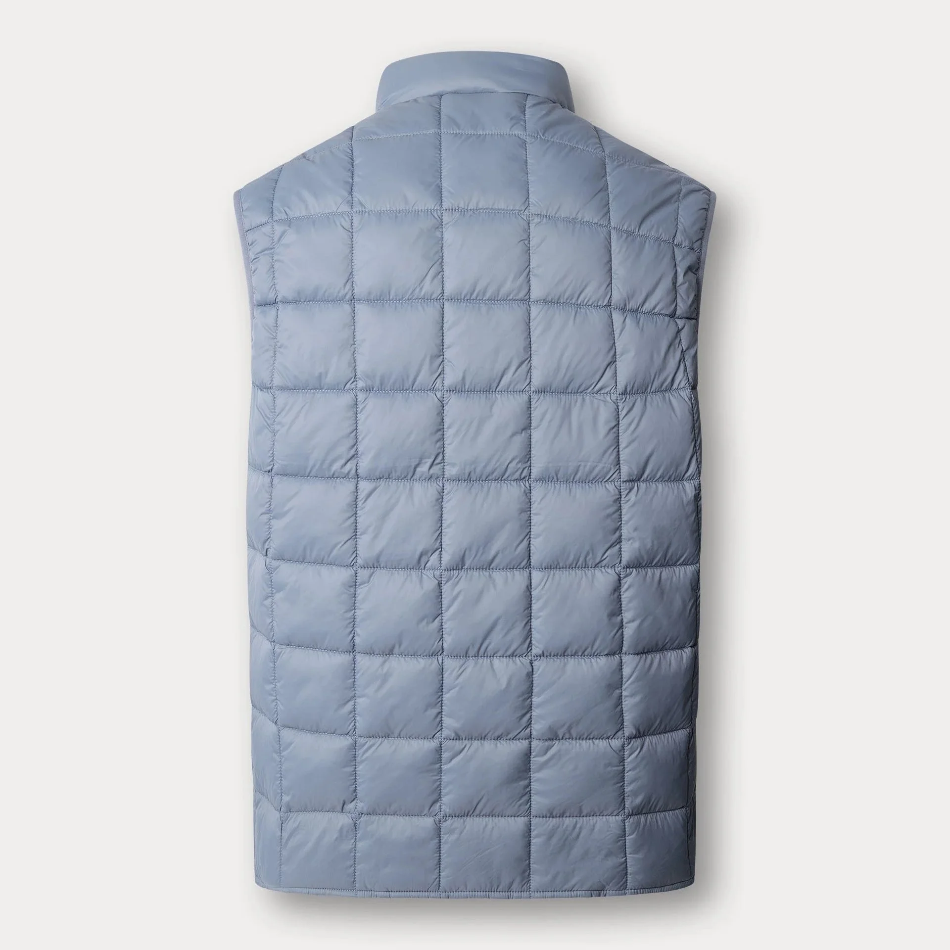 Back View of Hackett Padded Gilet in Light Blue