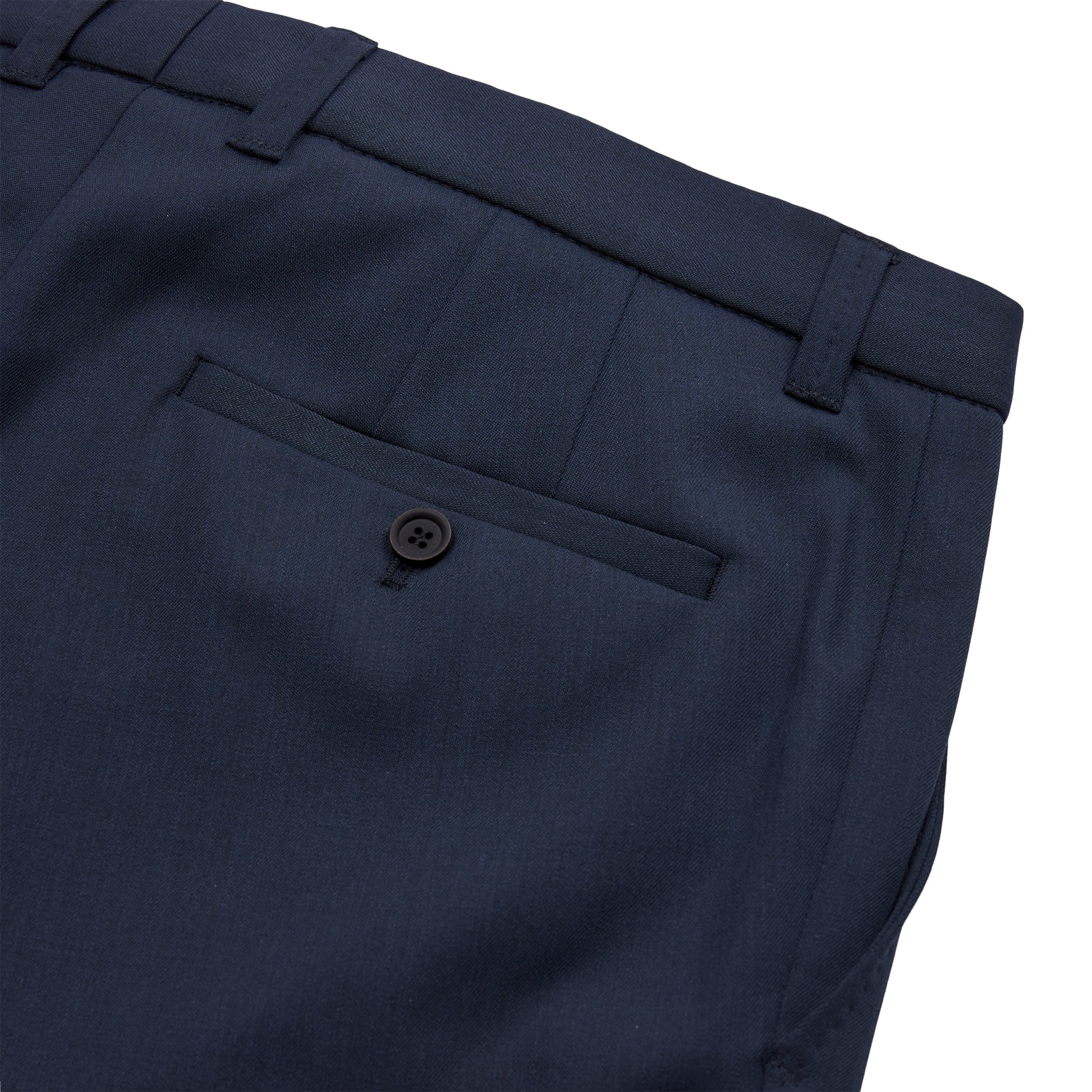 Close View of Sunwill Slim Fit Suit Trouser in Navy