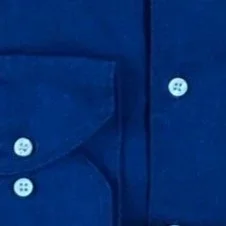 Close View of Stenstroms Luxury Flannel Shirt in Navy