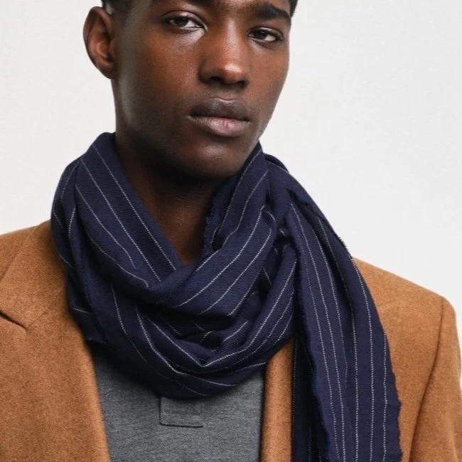 Buy GANT Wool Check Scarf in Dark Green Westdaw Menswear