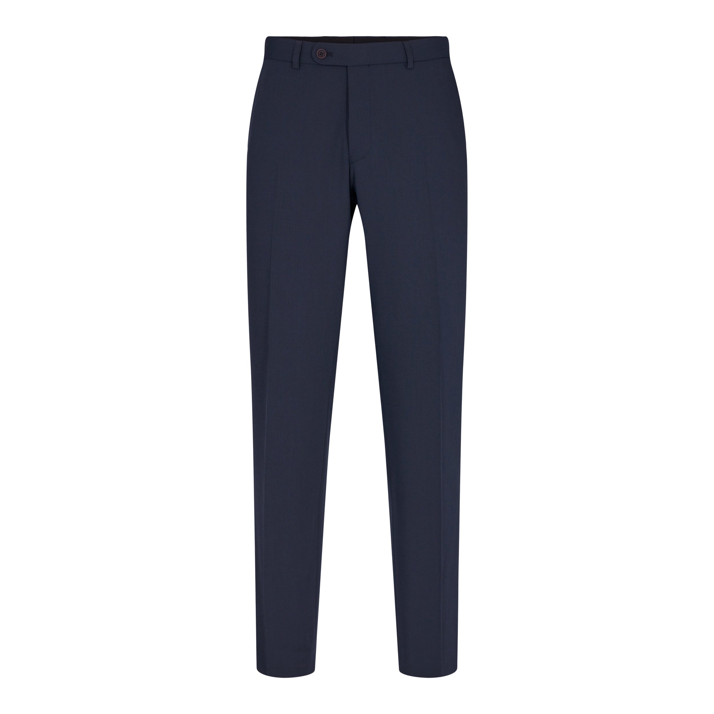 Flat View of Sunwill Slim Fit Suit Trouser in Navy