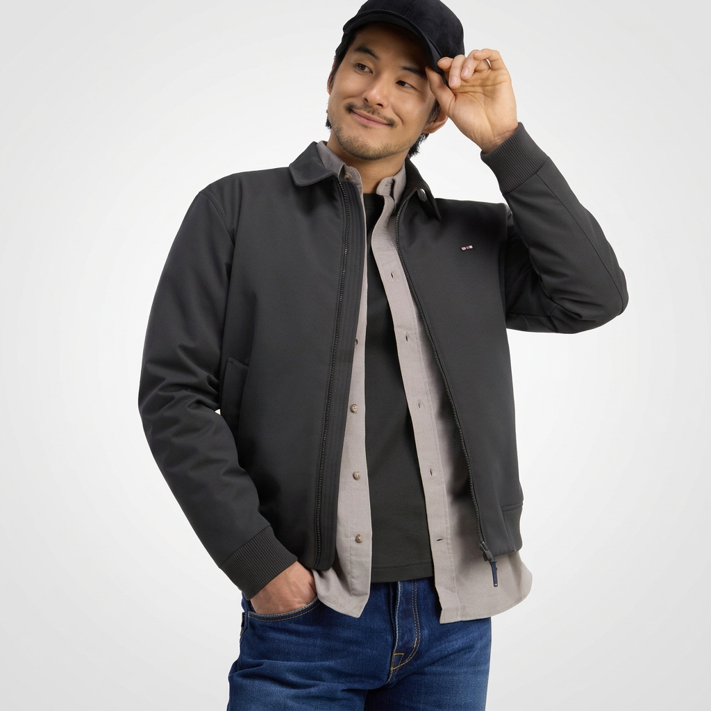 Eden Park Blouson Jacket - Olive Green