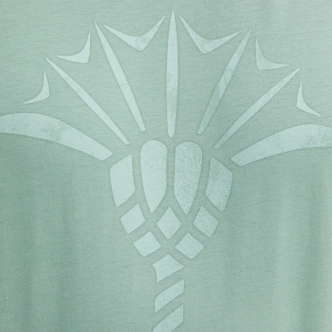 Detail View of JOOP Logo T Shirt in Soft Green