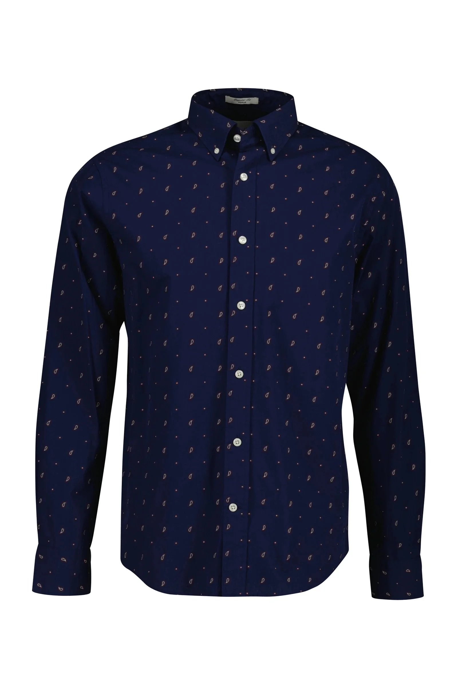 GANT Fil Coupé Paisley Shirt - Navy / Burgundy