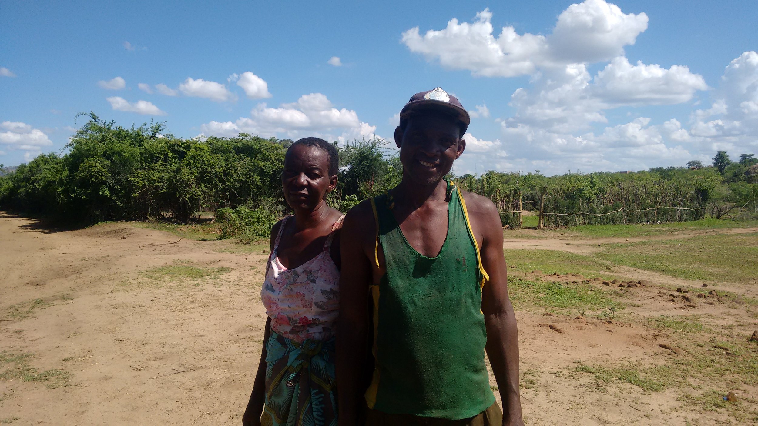 Mavis Bandeira and her son, Alec Bandeira, in Nyamapanda, Zimbabwe.