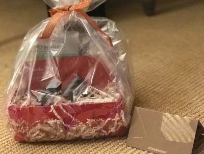 “NAILED IT” BASKET Treat yourself to gorgeous nails with this sweet basket. Included are $40 manicure at Lovely Nails Salon, (2) Opi Nail Colors, Pedi and Mani in a box for home use and a $15 Starbucks gift card. DONOR: 3rd Grade Classes VALUE: $75