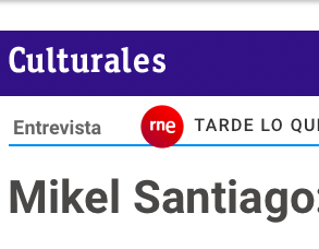 Mikel en RTVE "Tarde lo que tarde"