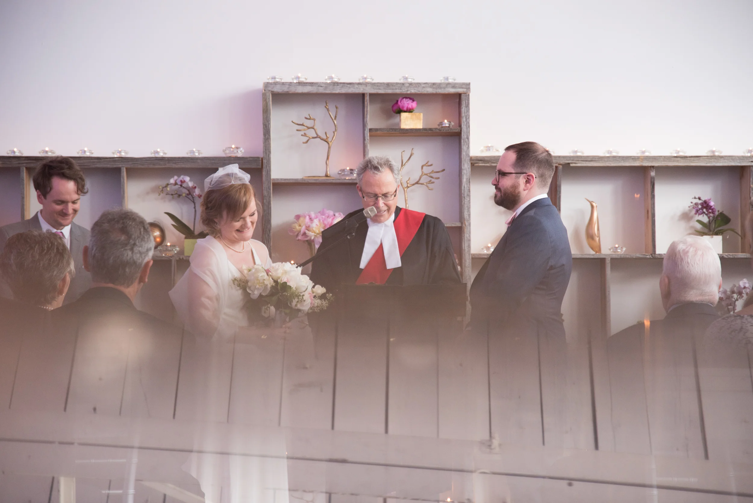 Toronto Wedding Ceremony at Airship 37 with Soundslikeyellowphotography