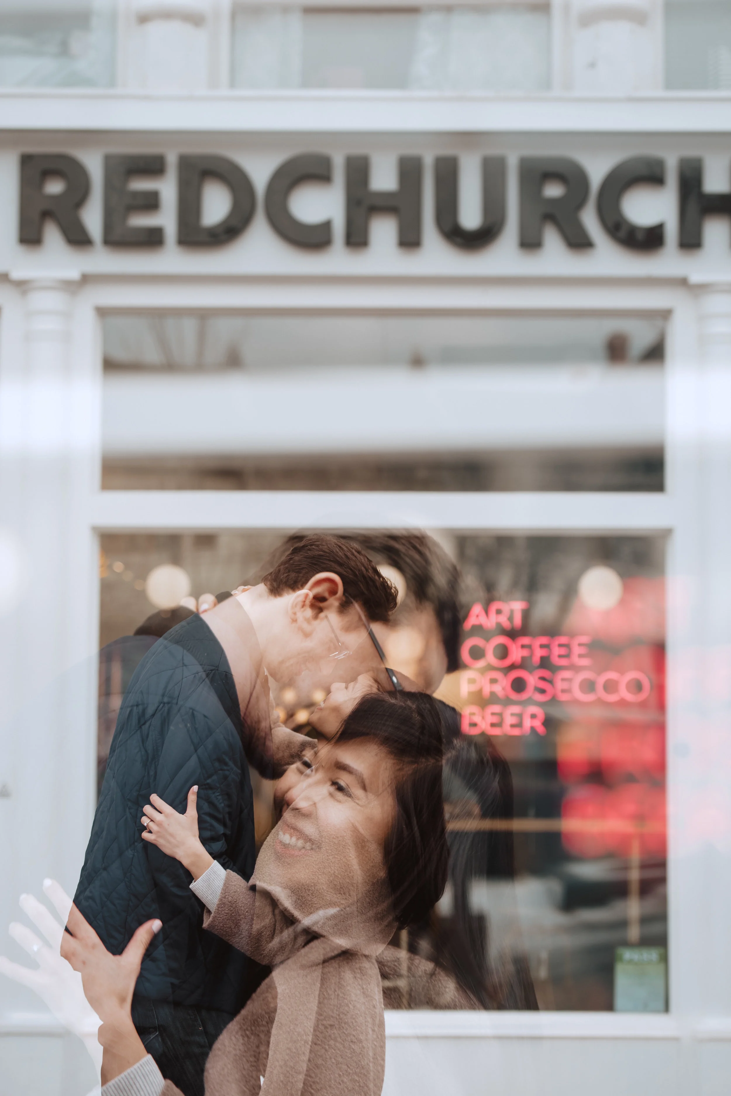 downtown Hamilton engagement session RedChurch Cafe and gallery