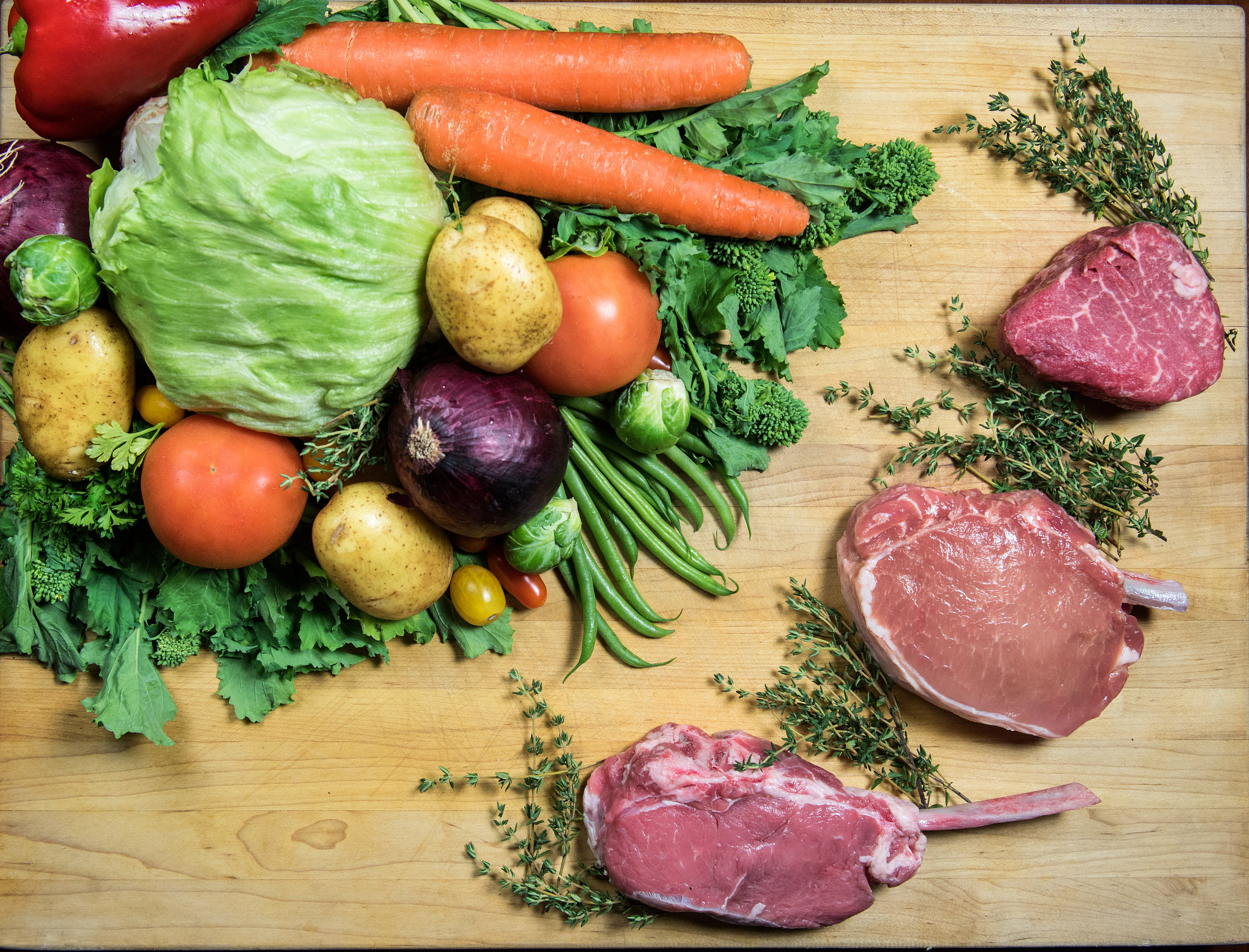 Giumarello's Restaurant & G Bar Vegatables and Meat